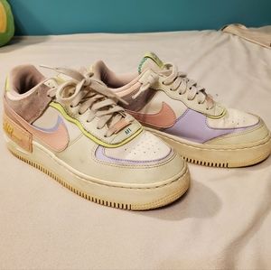 Womens 8 pastel nike air force shadows